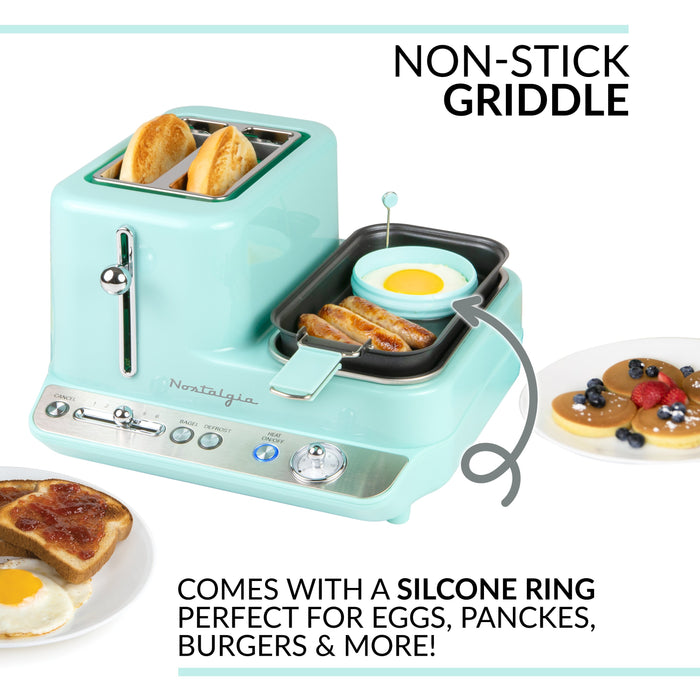 Retro 3-in-1 Breakfast Station, Aqua