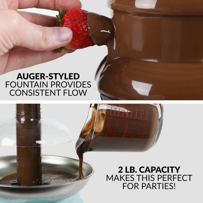 Classic Retro 4-Tier 2-Pound Chocolate Fondue Fountain