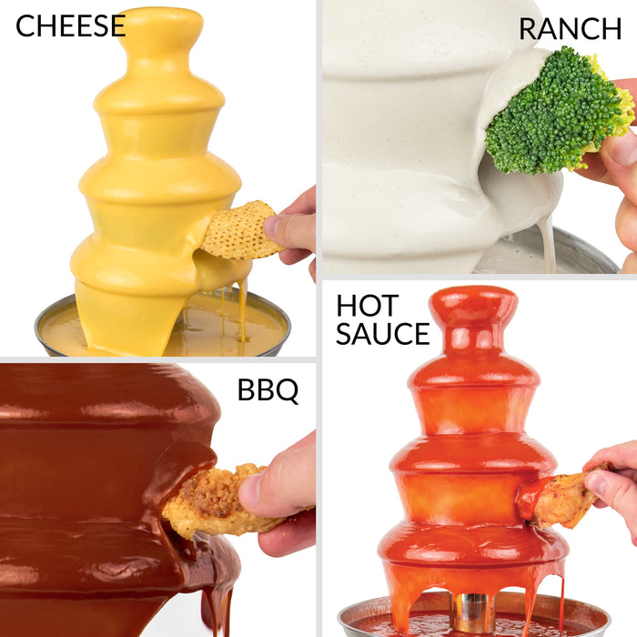 Classic Retro 4-Tier 2-Pound Chocolate Fondue Fountain
