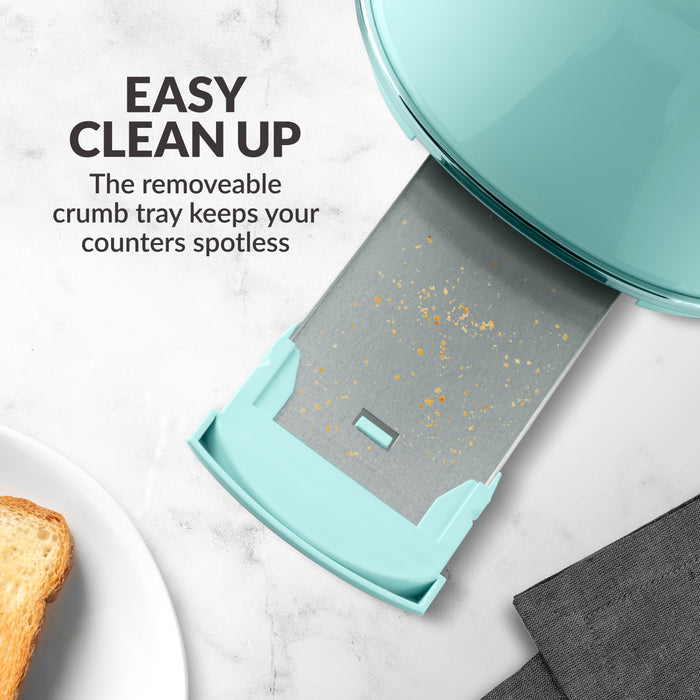Classic Retro 2-Slice Toaster, Aqua