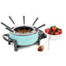 Nostalgia 6-Cup Electric Fondue Pot, Aqua