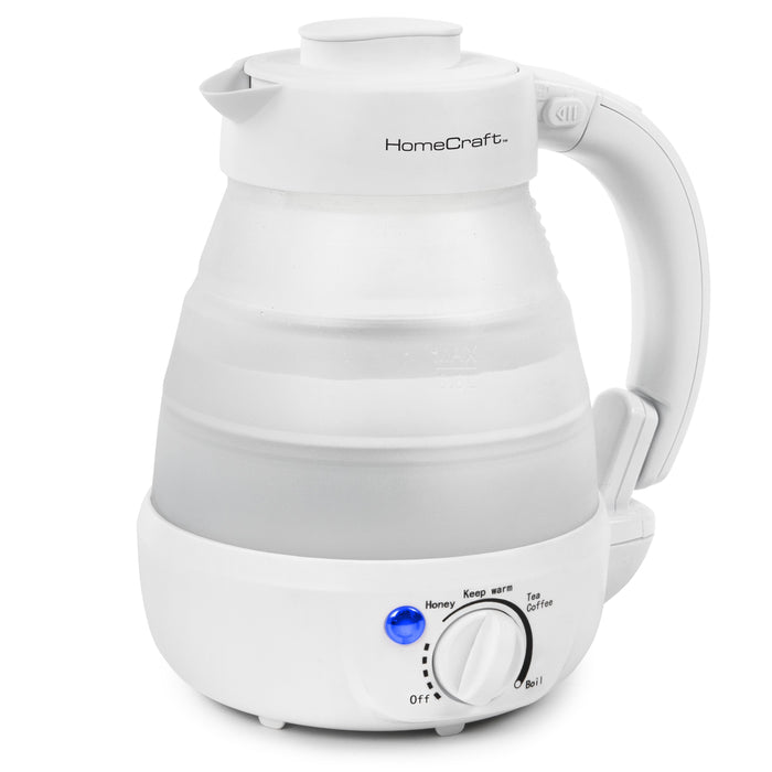 HomeCraft 0.6 Liter Collapsible Electric Water Kettle