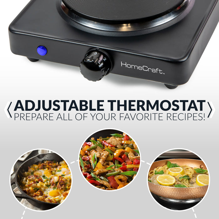 HomeCraft™ Single Burner Hot Plate