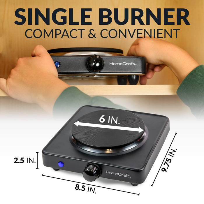 HomeCraft™ Single Burner Hot Plate
