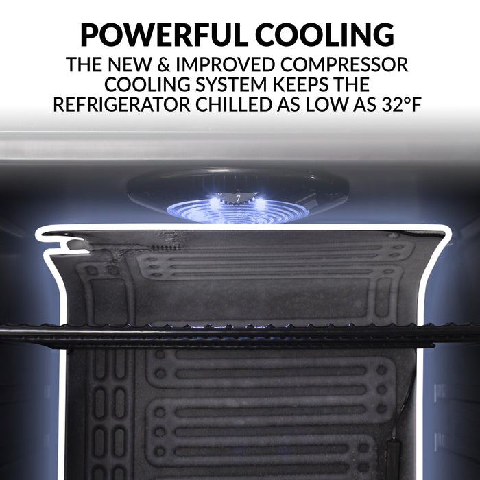 Igloo® 3.5 Cu. Ft. 135 Can Stainless Steel Beverage Cooler