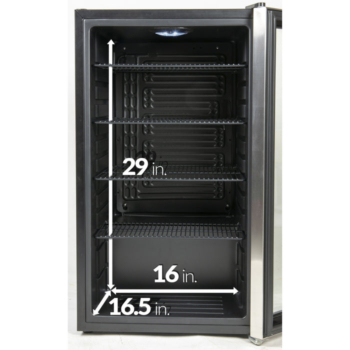 Igloo® 3.5 Cu. Ft. 135 Can Stainless Steel Beverage Cooler