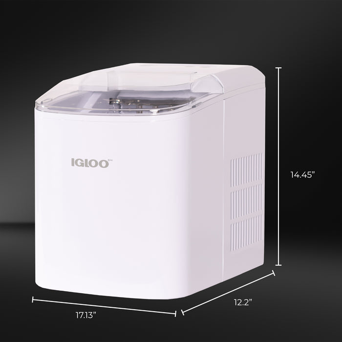 Igloo 26-Pound Automatic Portable Countertop Ice Maker Machine - White