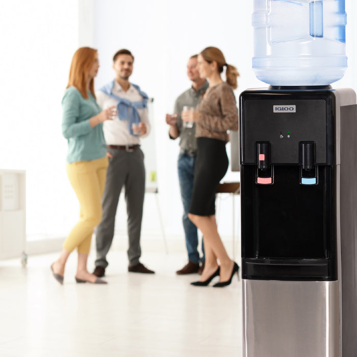 Igloo® Hot & Cold Top Loading Water Dispenser, Black