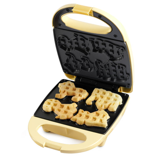 Nostalgia MyMini™ Animal Circus Waffle Maker, Yellow