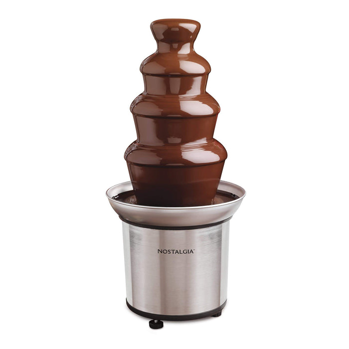 Nostalgia 4-Tier 2-pound Stainless Steel Chocolate Fondue Fountain