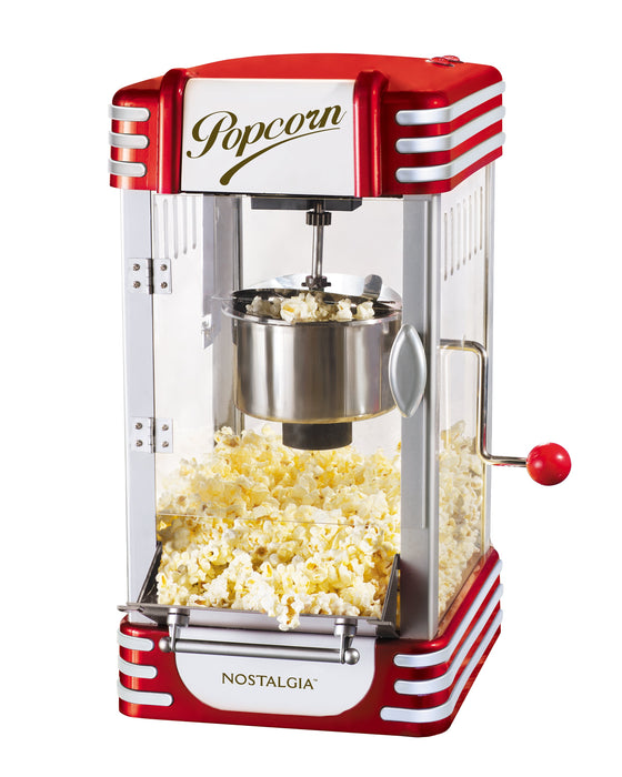Retro 10 Cup Table-Top Popcorn Maker, Retro Red