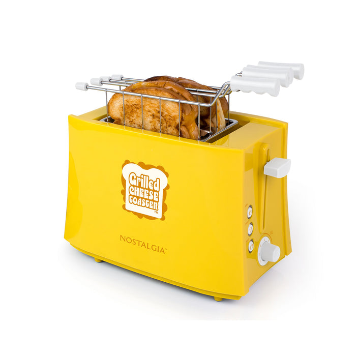 Grilled Cheese Toaster with Easy-Clean Toaster Baskets and Adjustable Toasting Dial
