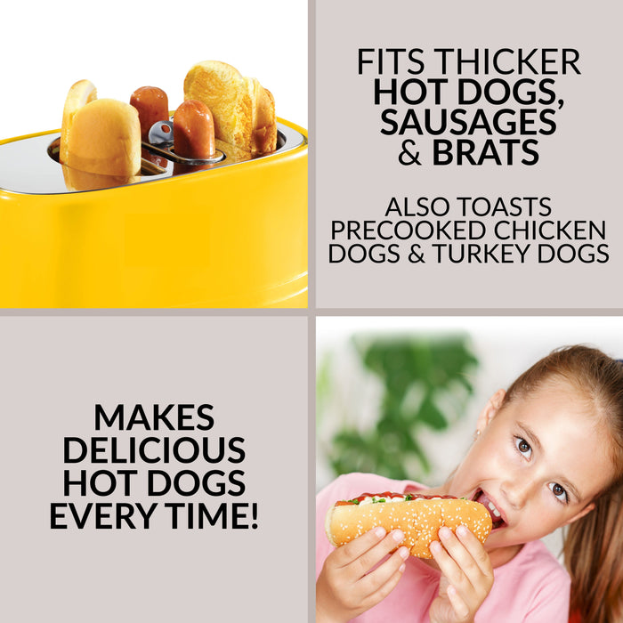 Oscar Mayer 2 Slot Hot Dog and Bun Toaster with Mini Tongs
