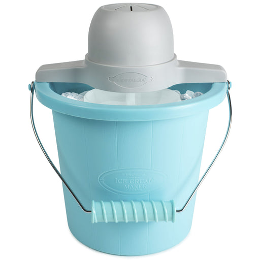 Nostalgia 4-Quart Electric Ice Cream Maker with Easy-Carry Handle