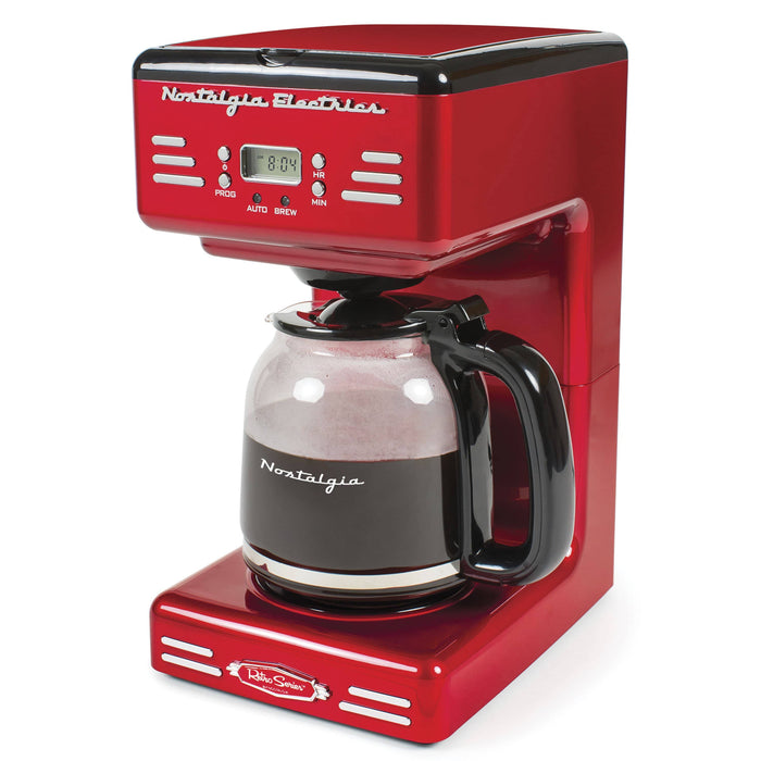 Retro 12-Cup Programmable Coffee Maker