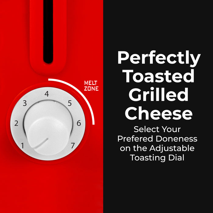 Coca-Cola® Grilled Cheese Toaster with Easy-Clean Toaster Baskets and Adjustable Toasting Dial