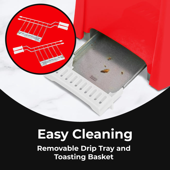 Coca-Cola® Grilled Cheese Toaster with Easy-Clean Toaster Baskets and Adjustable Toasting Dial