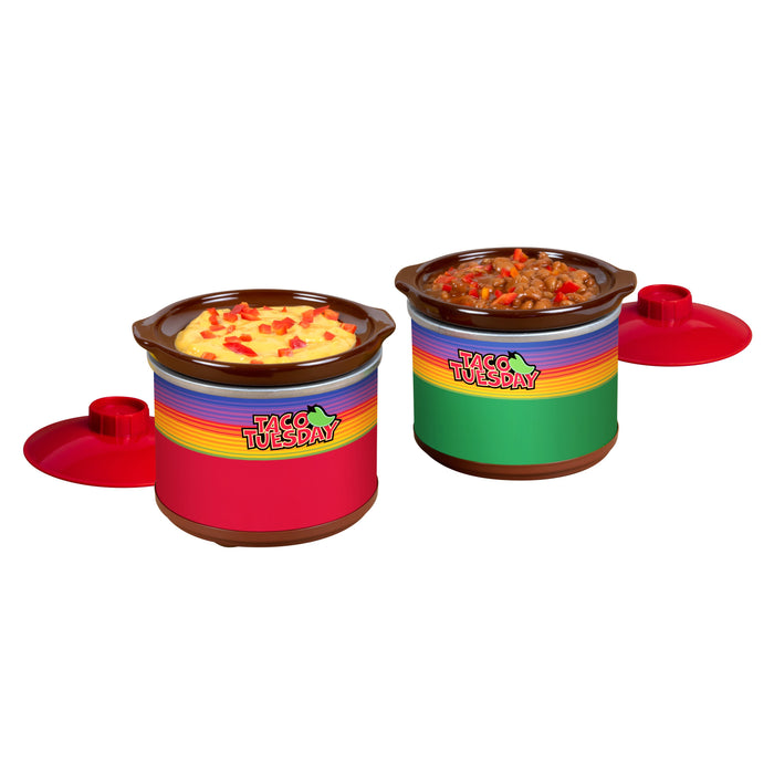 Taco Tuesday Two 0.65-Quart Mini Fiesta Dippers