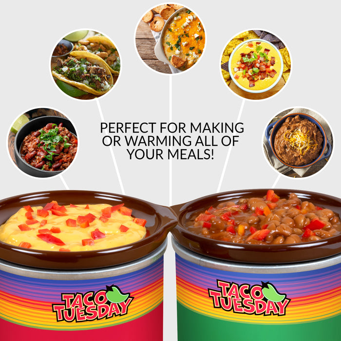 Taco Tuesday Two 0.65-Quart Mini Fiesta Dippers