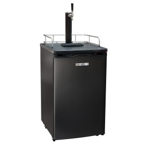 HomeCraft™ 4.9 Cu. Ft. Full Size Kegerator Draft Beer Dispenser. Black Stainless Steel