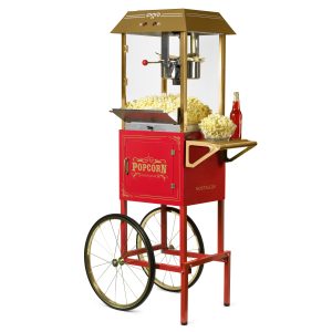 Vintage 10-Ounce Professional Popcorn Cart - 59 Inches Tall