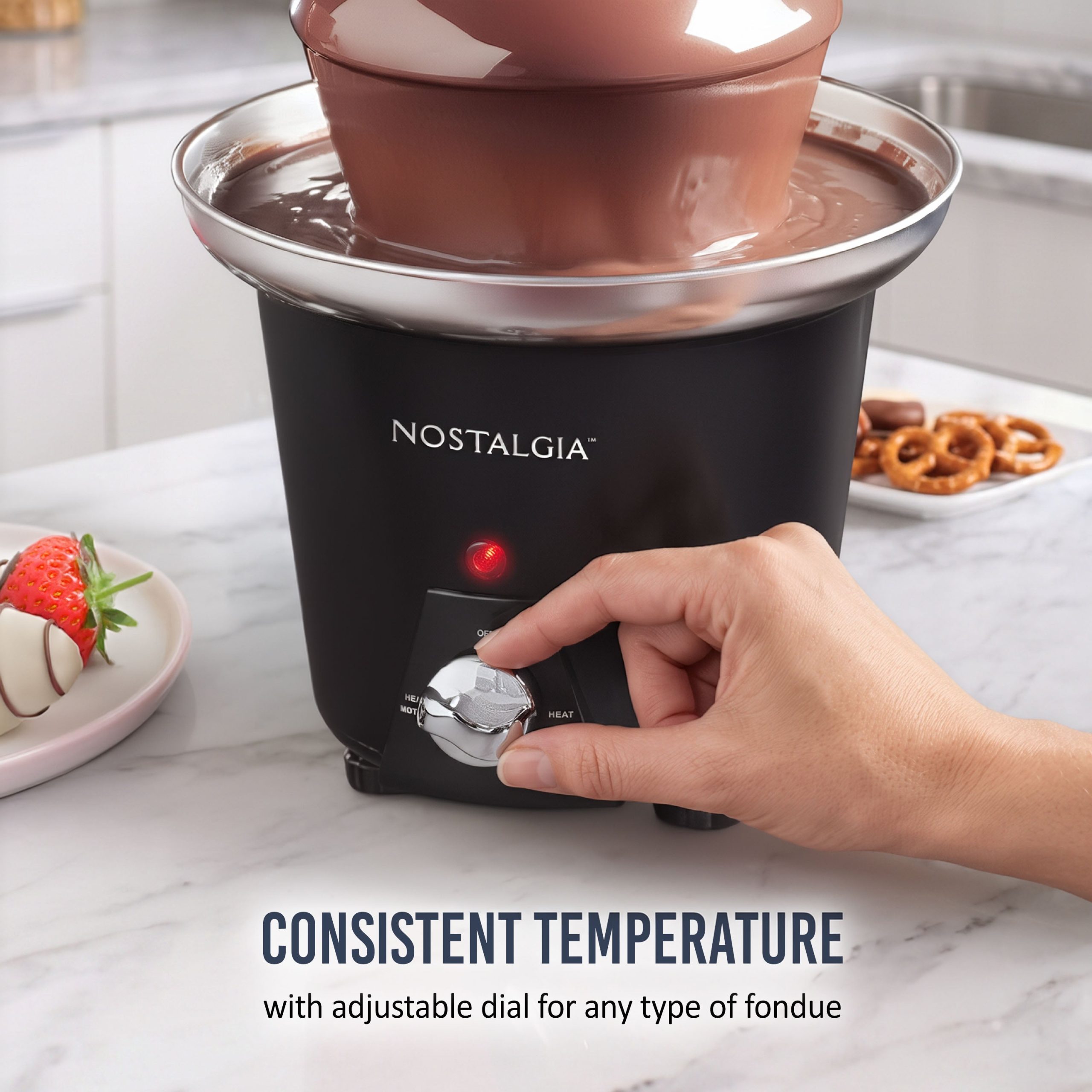3-Tier 1.5-Pound Chocolate Fondue Fountain - Image 3