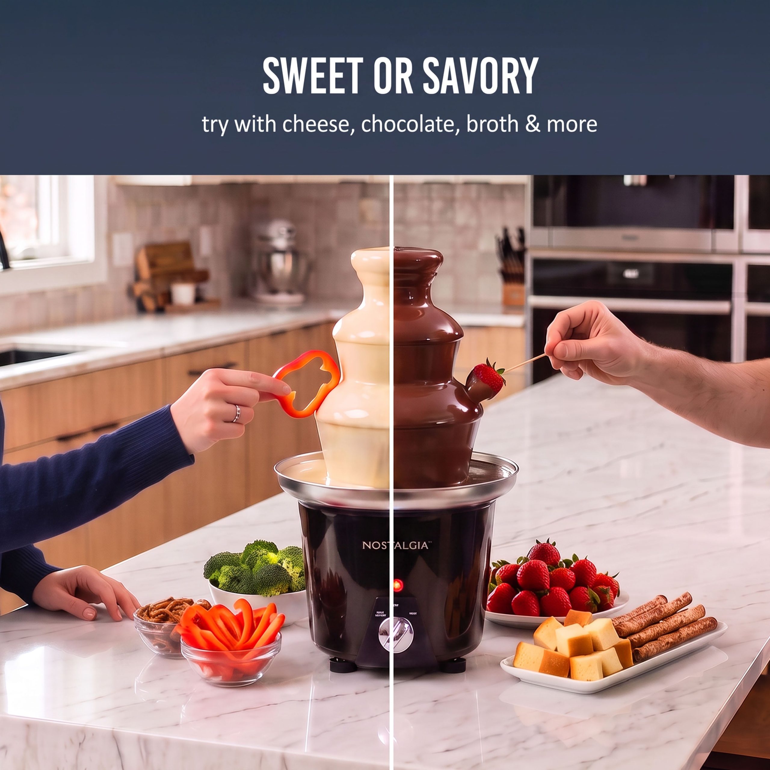 3-Tier 1.5-Pound Chocolate Fondue Fountain - Image 4