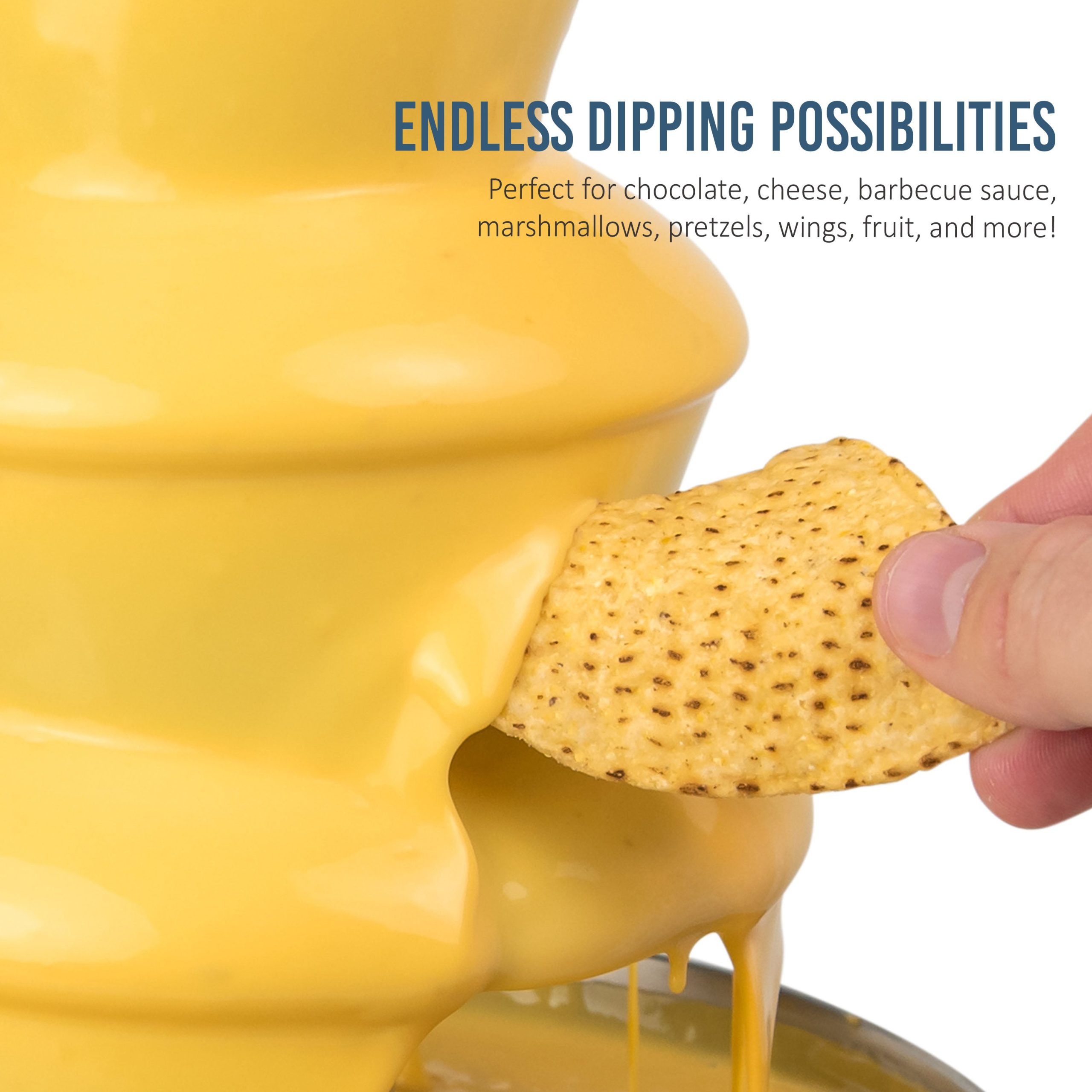 Classic Retro 4-Tier 2-Pound Chocolate Fondue Fountain - Image 6