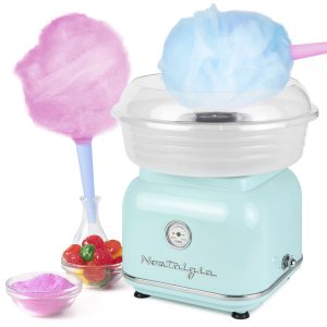 Classic Retro Hard & Sugar-Free Candy Cotton Candy Maker. Aqua