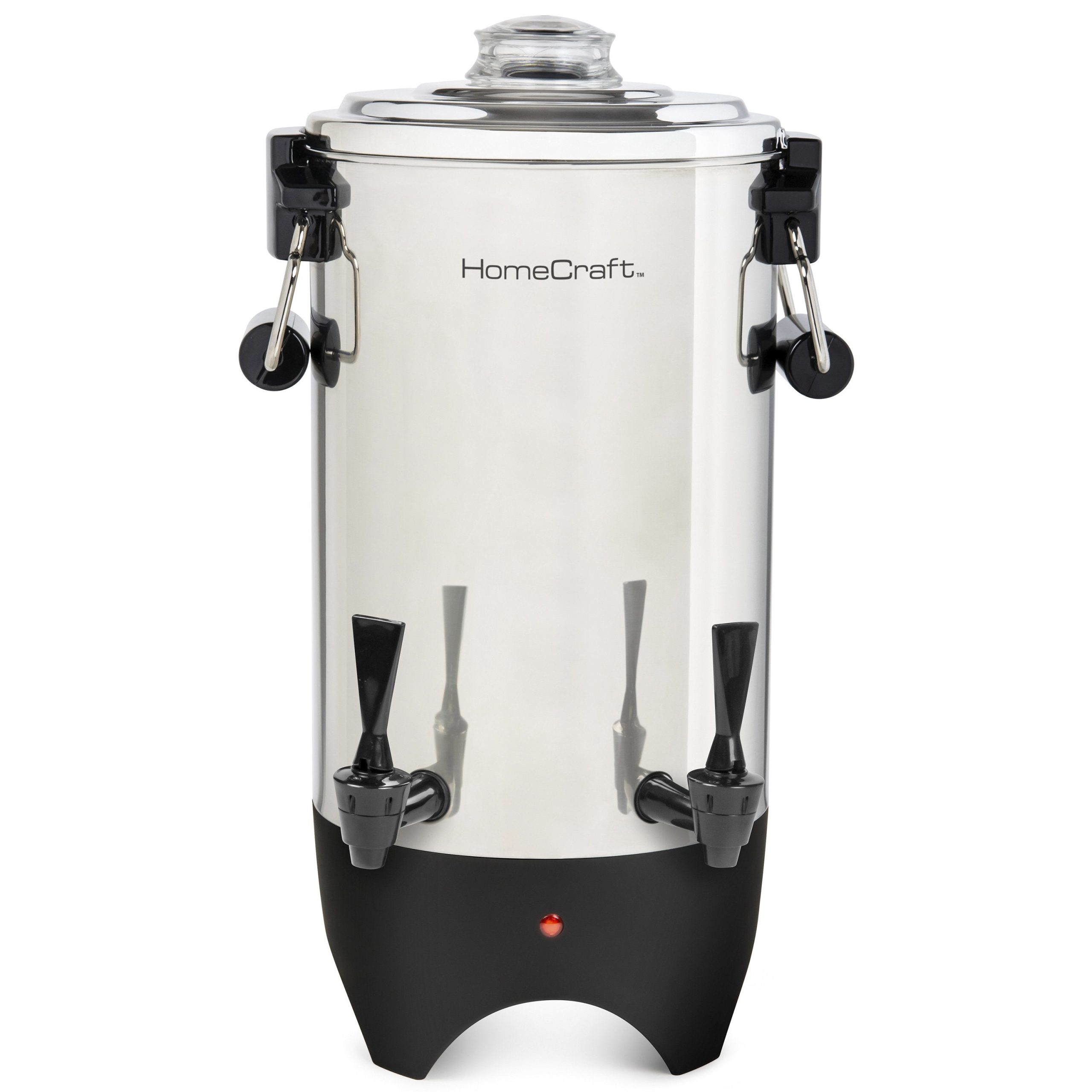 HomeCraft™ Quick-Brewing 1000-Watt Automatic 45-Cup Coffee Urn. Stainless Steel