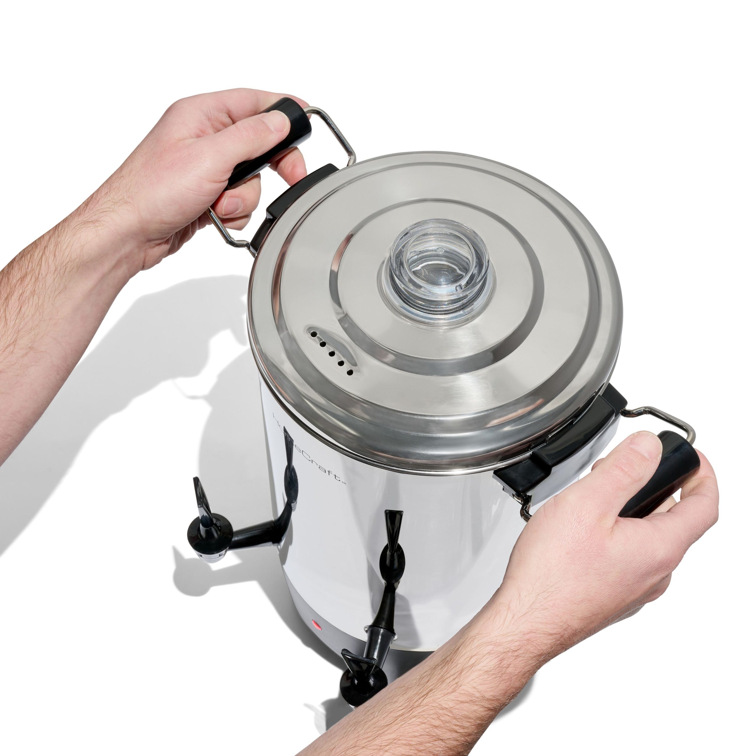 HomeCraft™ Quick-Brewing 1000-Watt Automatic 45-Cup Coffee Urn. Stainless Steel - Image 9