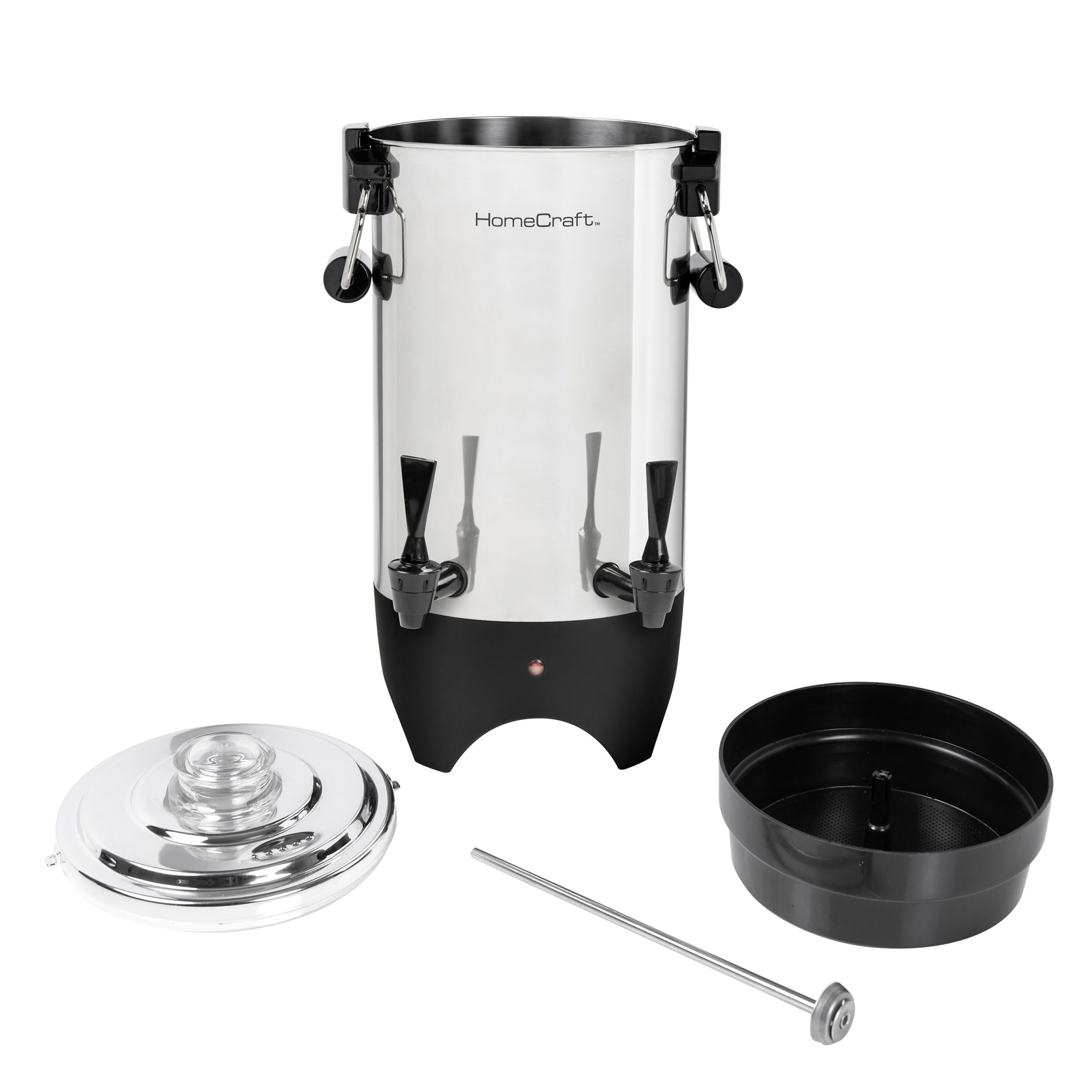 HomeCraft™ Quick-Brewing 1000-Watt Automatic 45-Cup Coffee Urn. Stainless Steel - Image 10