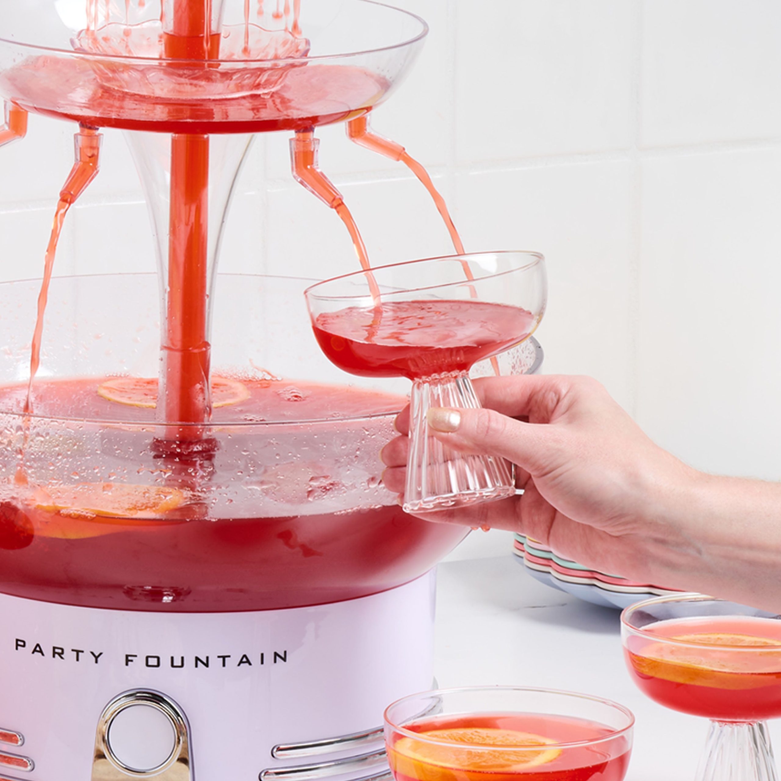 Retro 3-Tier Lighted Party Fountain - Image 3