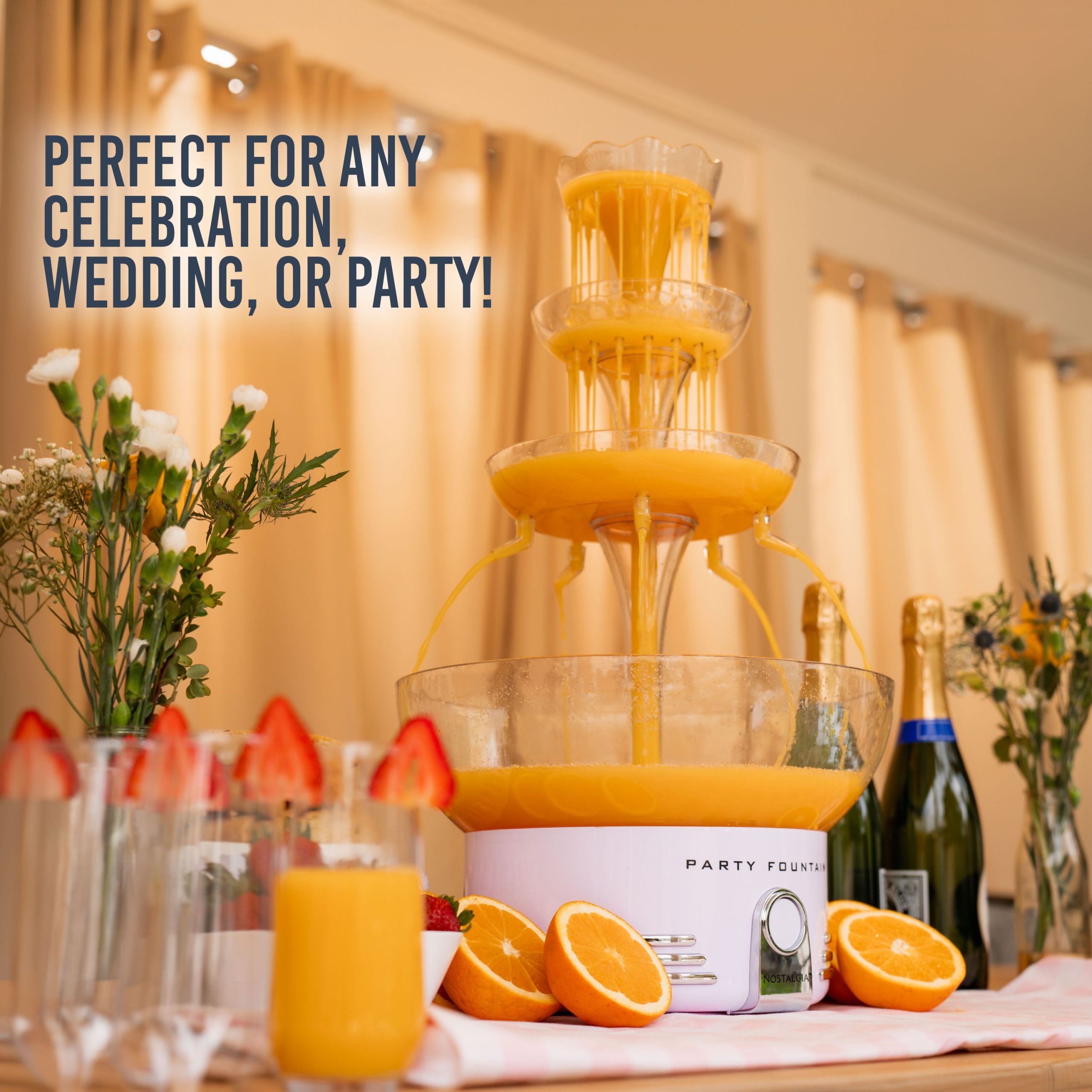 Retro 3-Tier Lighted Party Fountain - Image 8