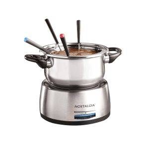 6-Cup Stainless Steel Electric Chocolate & Cheese Fondue Pot