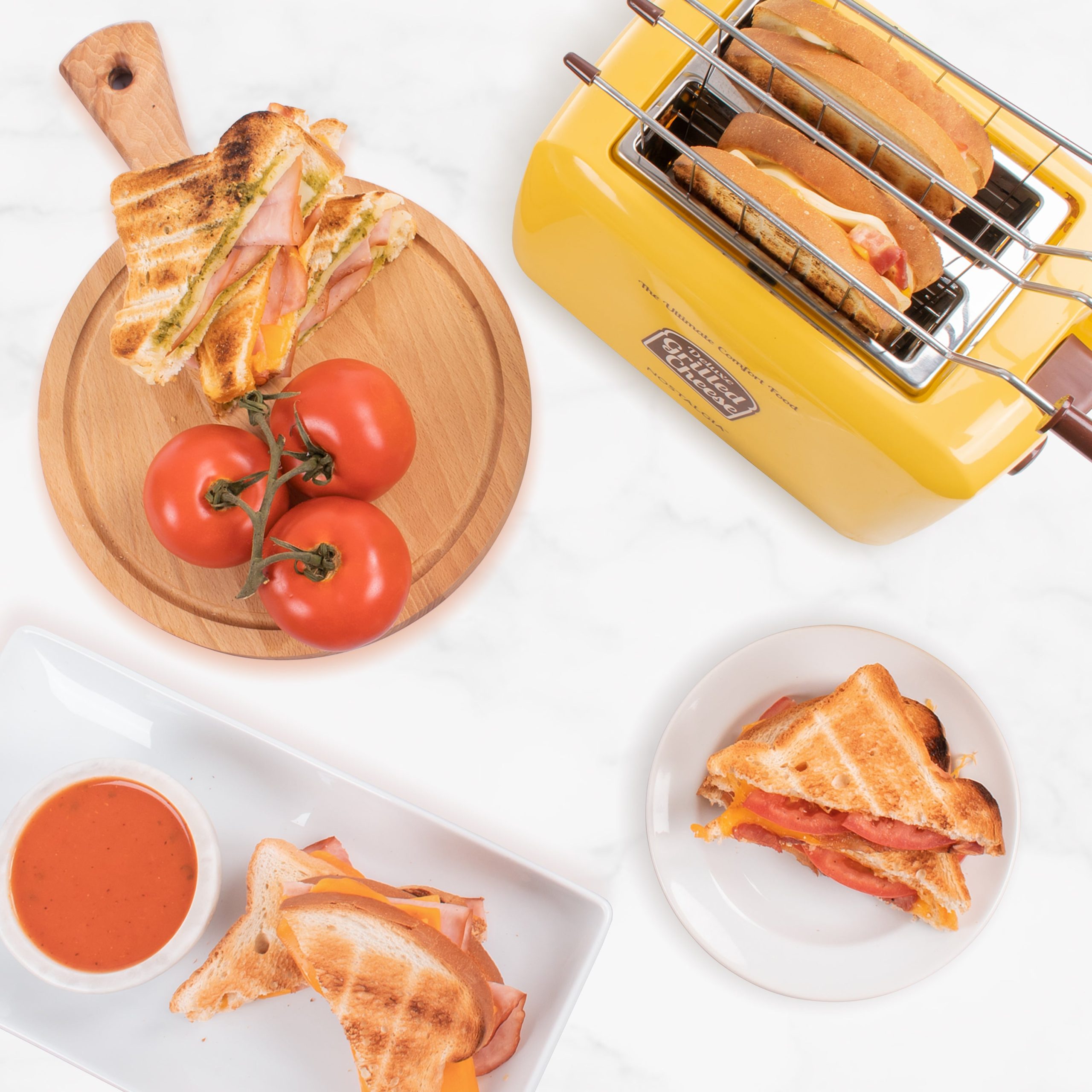 Deluxe Grilled Cheese Sandwich Toaster with Toasting Baskets with Extra Wide Slots - Image 9