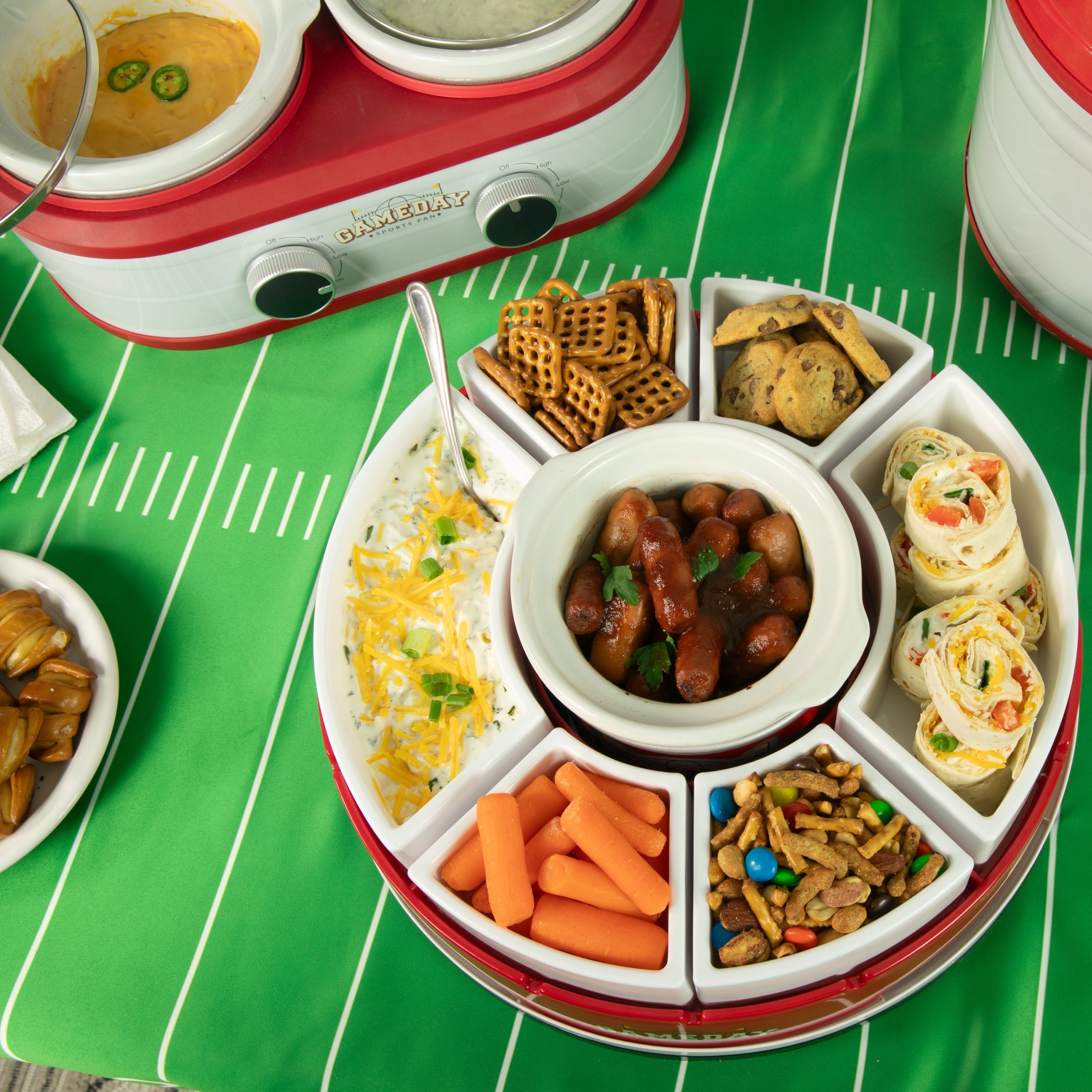 Game Day Lazy Susan Appetizer Server - Image 9