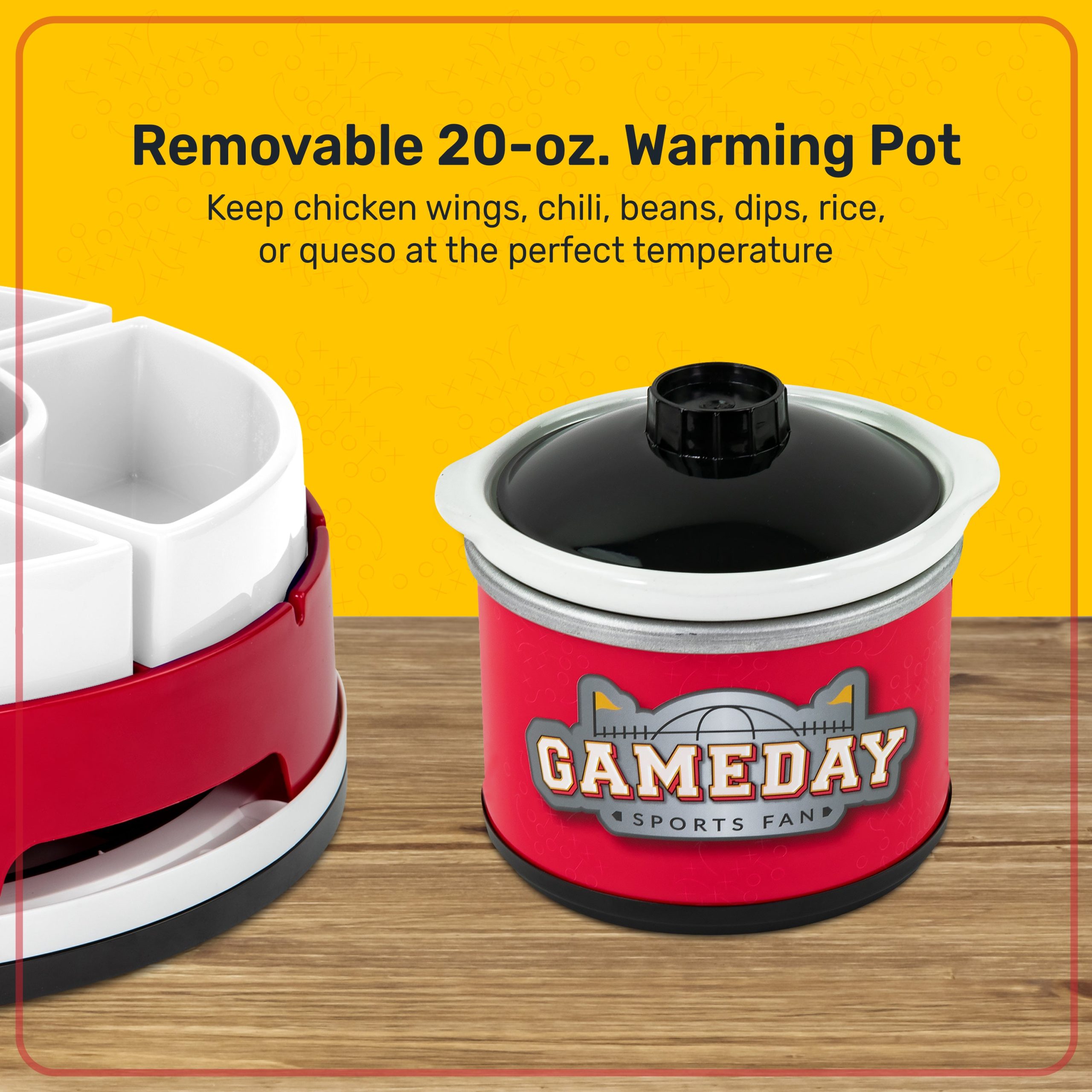 Game Day Lazy Susan Appetizer Server - Image 4