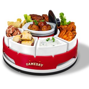 Game Day Lazy Susan Appetizer Server