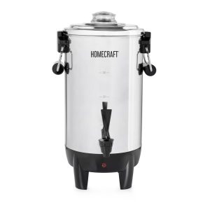 HomeCraft Quick-Brewing 1000-Watt Automatic 30-Cup Coffee Urn - Stainless Steel