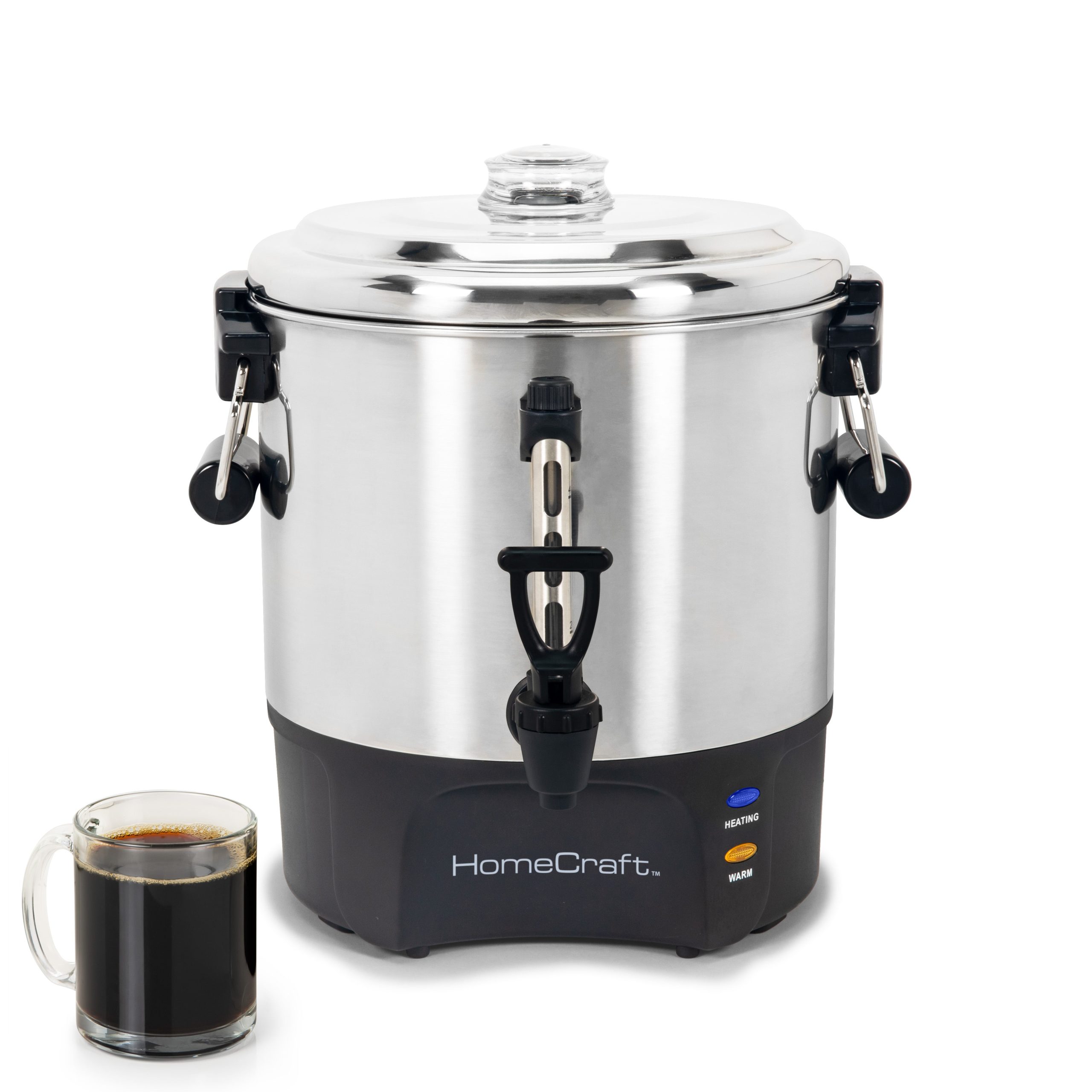 HomeCraft 40 Cup Stainless Steel Coffee Urn - Image 2