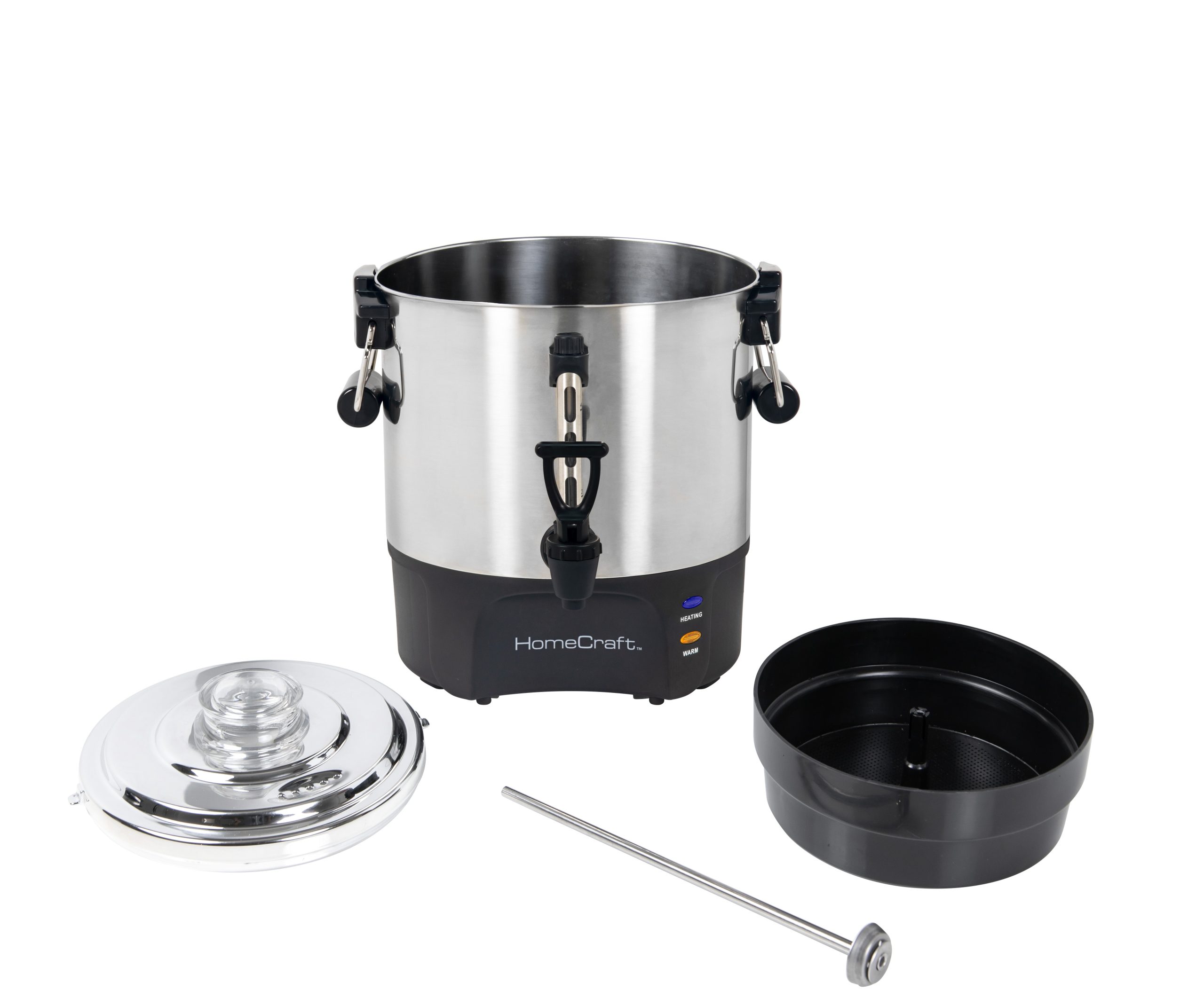 HomeCraft 40 Cup Stainless Steel Coffee Urn - Image 4