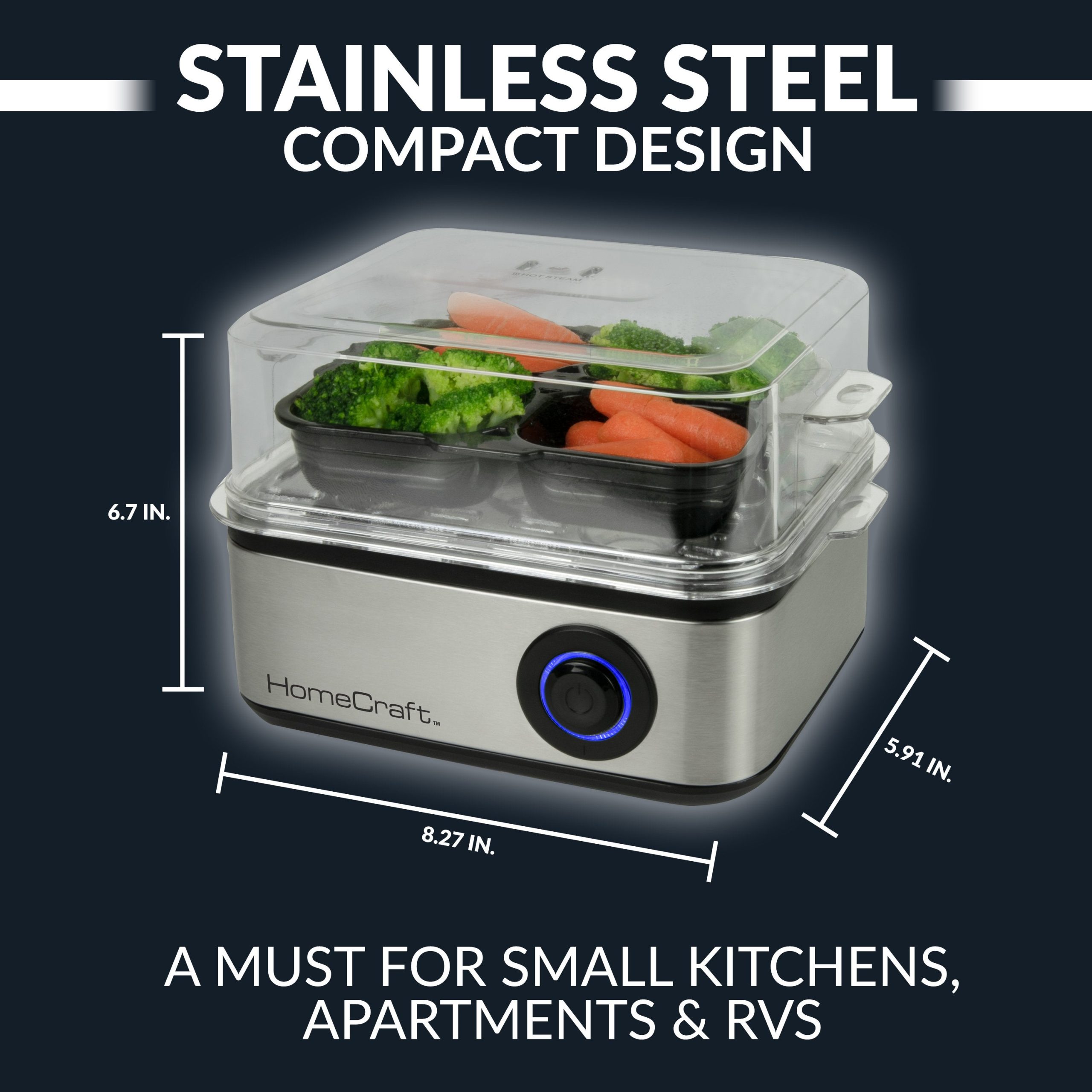 HomeCraft 8-Egg Cooker with Buzzer - Image 3
