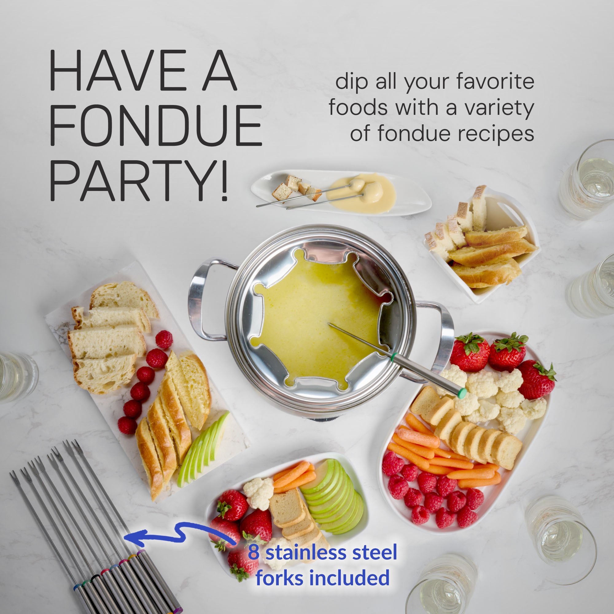 HomeCraft™ 8-Cup Electric Fondue Set - Image 3
