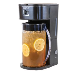 HomeCraft 3-Quart Black Stainless Steel Café' Ice Iced Coffee and Tea Brewing System