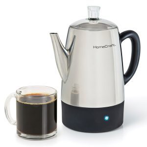 HomeCraft 10-Cup Stainless Steel Coffee Percolator