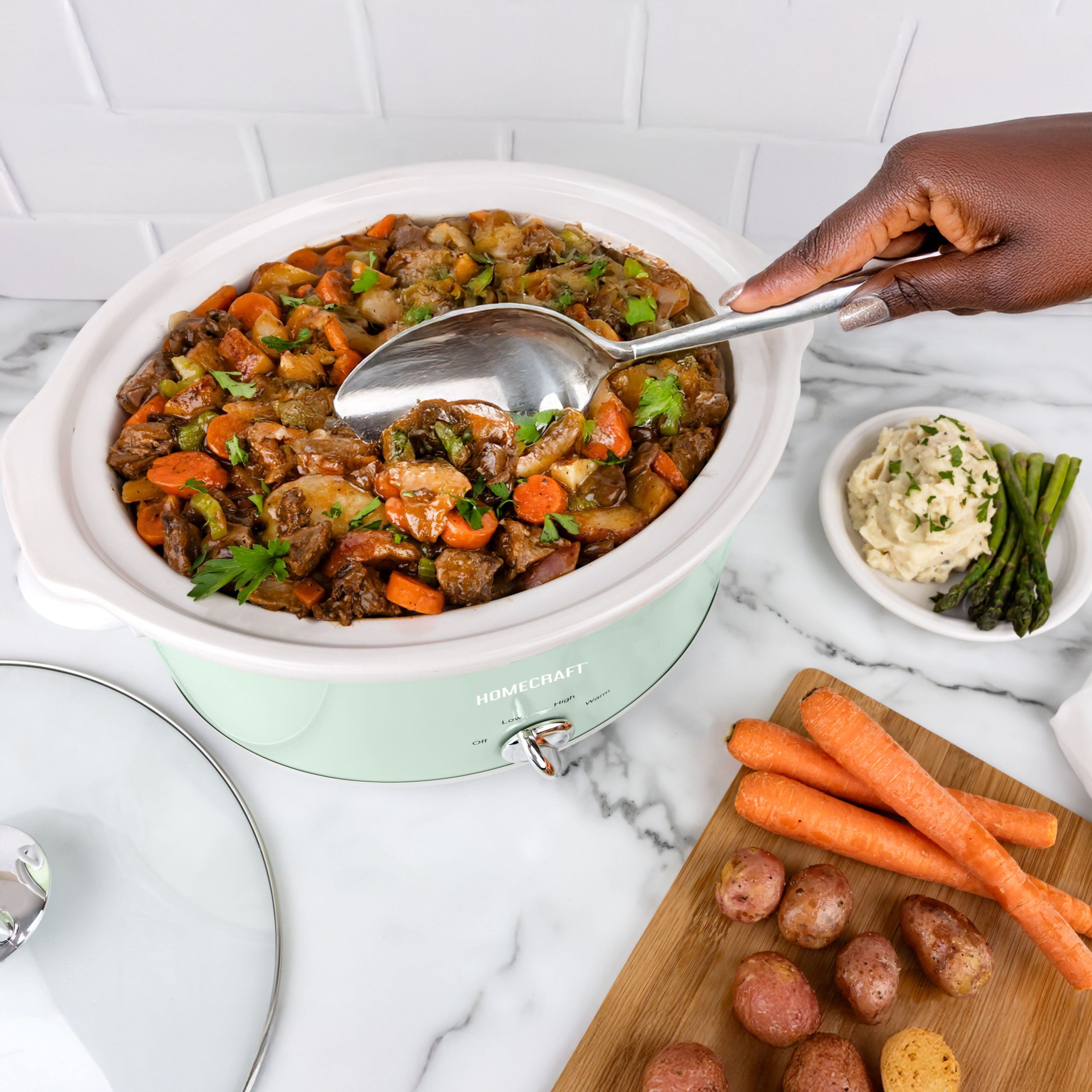 Homecraft 6 Qt Oval Slow Cooker - Image 3