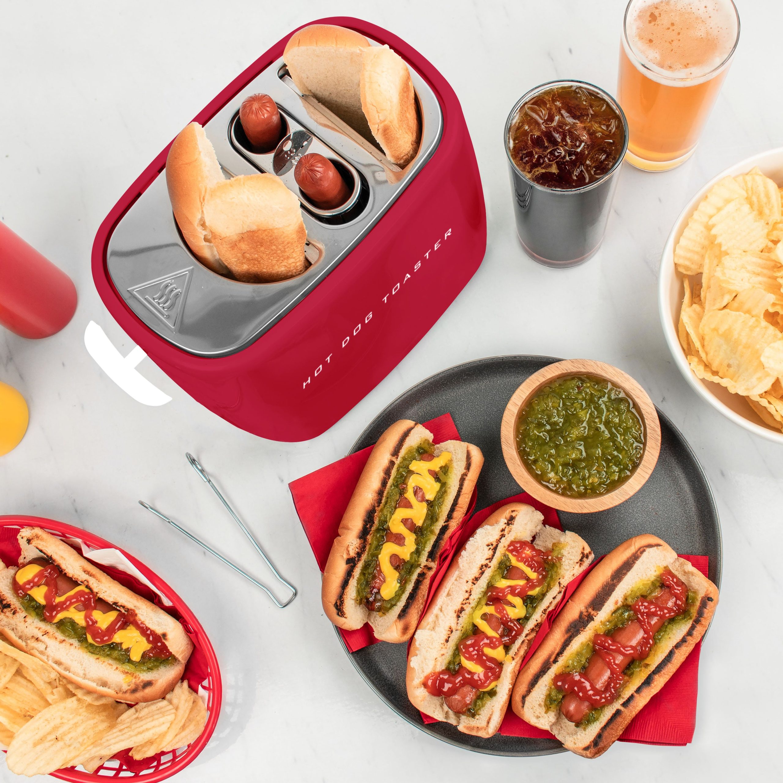 Nostalgia Pop-Up Hot Dog Toaster - Image 4