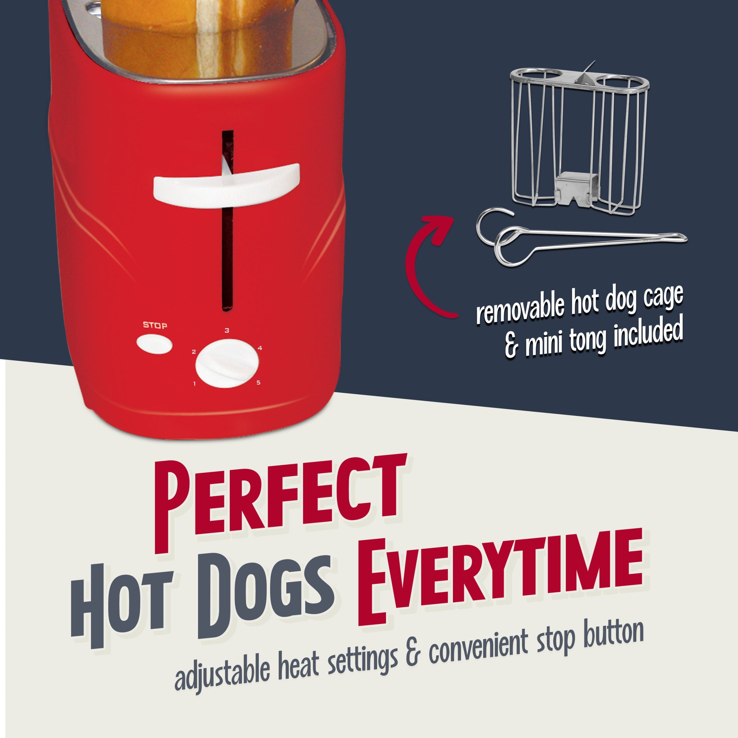 Nostalgia Pop-Up Hot Dog Toaster - Image 6