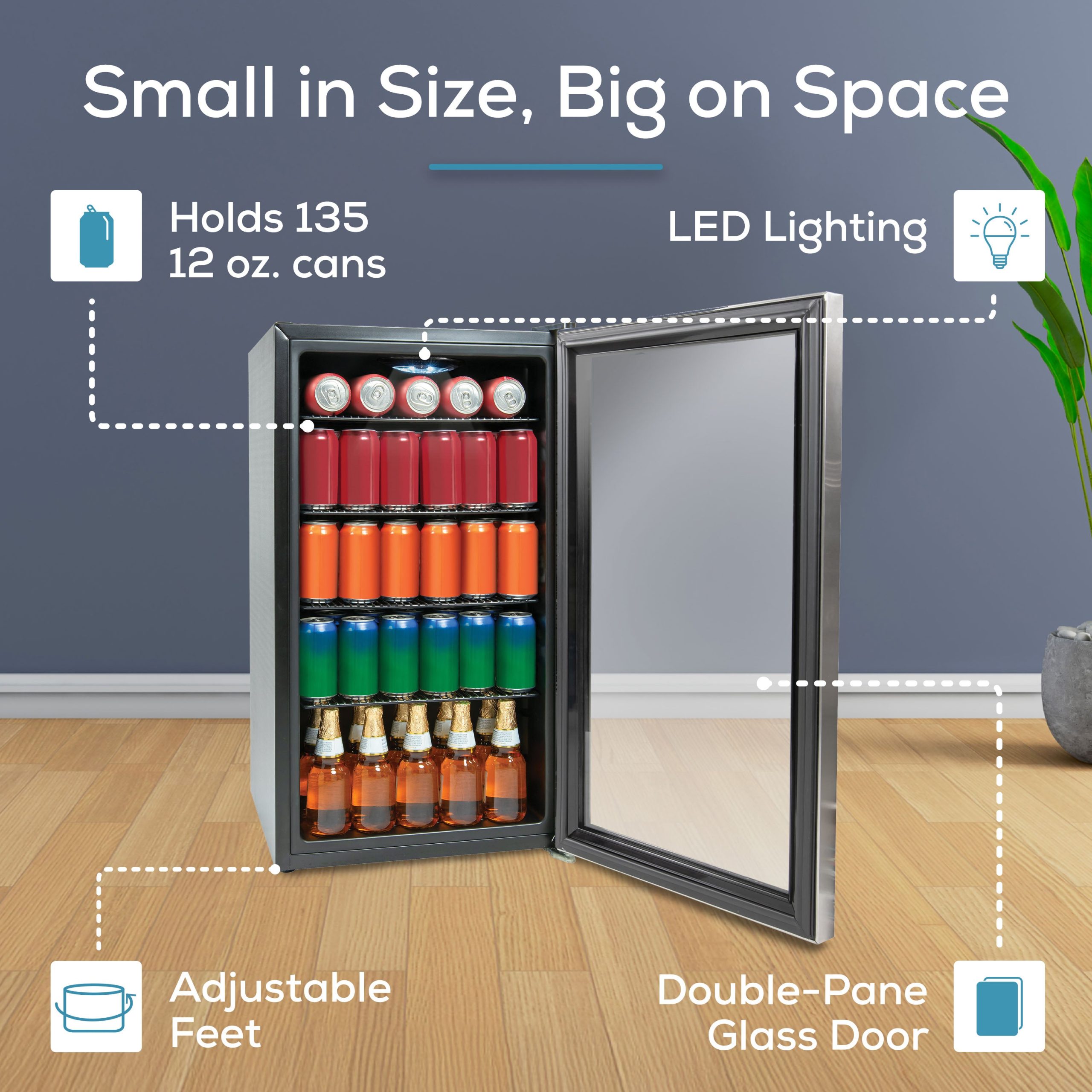Igloo 3.5 Cu. Ft. Stainless-Steel Beverage Cooler - Image 3
